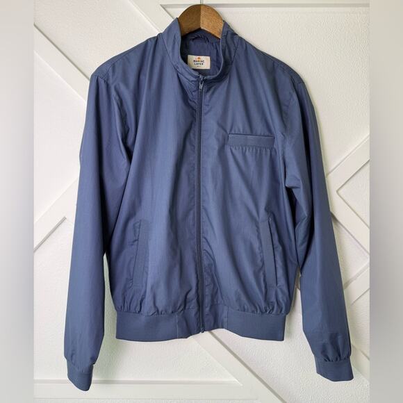 Marine Layer Men’s Carlsbad Windbreaker in Faded Indigo Blue Size Small - Picture 2 of 11